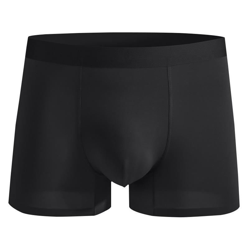 Men's Summer Light Cool Feeling Ice Silk 10A Antibacterial Crotch Piece of Non Scratch Flat Angle Underwear