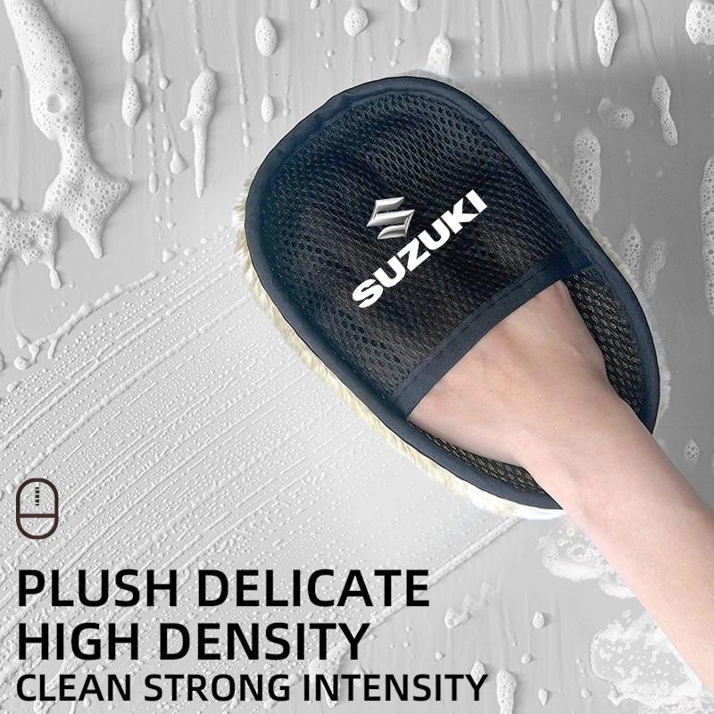 

Car Cleaning Gloves Wool Polishing Car Wash Tools Soft Brush For Suzuki Jimny Samurai Vitara Swift Baleno SX4 Ignis Splash DZire
