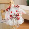 Lolita Rabbit Cute Plush Toy Bow Tie Ribbon Send Girlfriend Pendant Doll Grab Machine Doll Gift