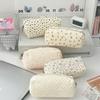 INS Floral Print Pen Bag Large Capacity Multifunctional Pencil Case Stationery Bag Students