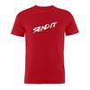 100 Cotton Unisex T Shirt Sled Snowmobile Funny Send It Artwork Tee
