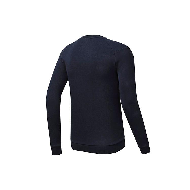 FILA Athletics Embroidered Logo Basic Simple Tennis Sports Knit Pullover Long Sleeve Sweatshirt Men sweatshirt Dark-Blue A11M313207F-NV