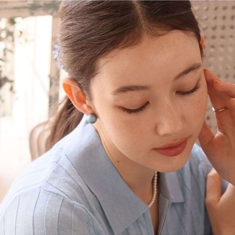 Dana Burton Tinted Love Ball Earrings_12mm