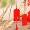 Good Luck Wood Blessings Cards Good Fortune Chinese New Year Pendants  Wedding