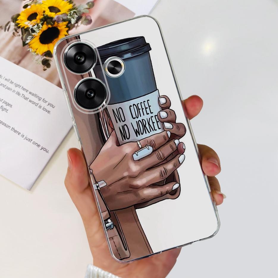 For Xiaomi Poco F6 Case Redmi Turbo3 New Fashion Painted Cover Soft Slim Phone Cases For Xiaomi Redmi Turbo 3 Poco F6 F 6 Bumper