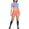 Nike Solid Color Logo Print Elastic Waist Shorts Women shorts Bright-Orange CJ2366-854
