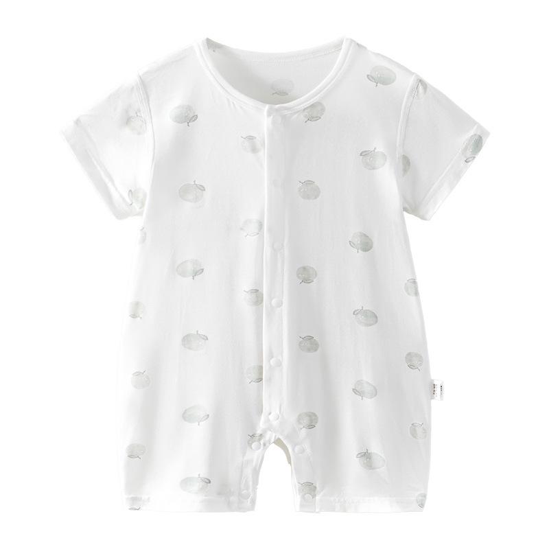 Youkesi Summer Short Sleeve Baby Romper for Boys and Girls - Breathable, No-Bone Pajamas