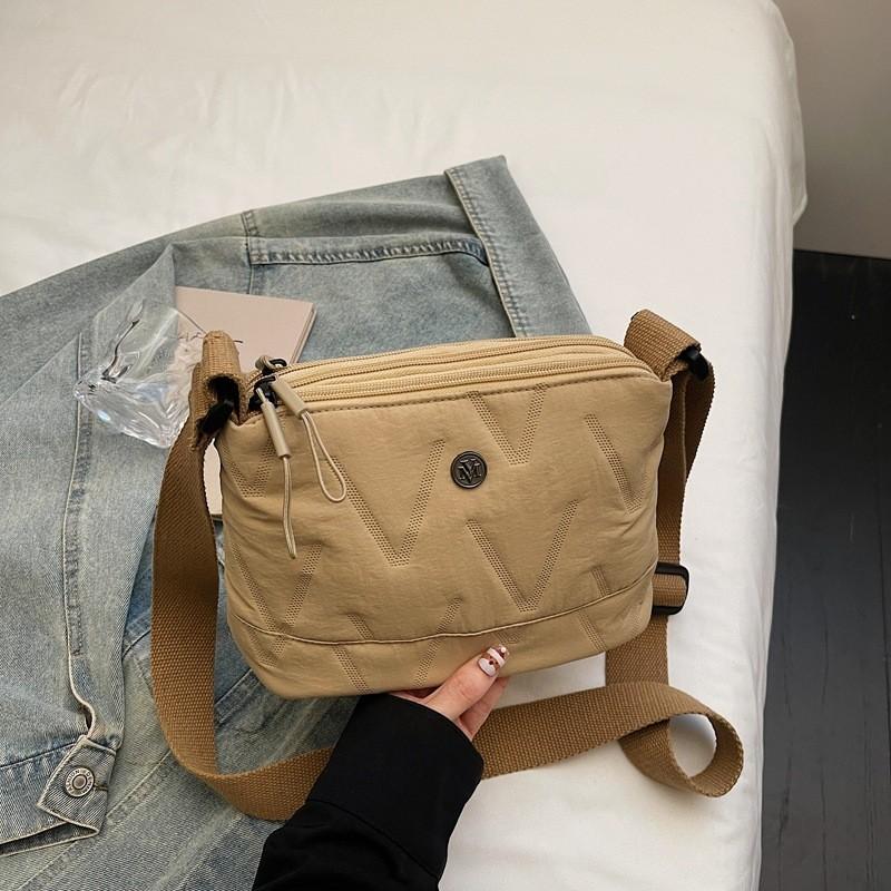 Borsa Quadrata Piccola in Tessuto Oxford da Donna con Chiusura a Zip e Tasca per Telefono per Uso Quotidiano