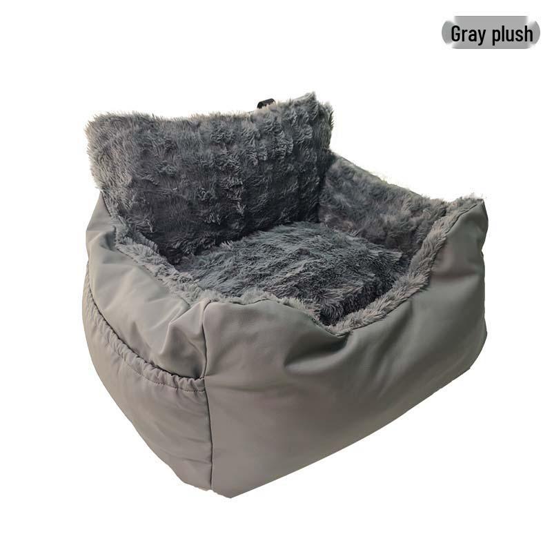 Przenosne wodoodporne siedzisko samochodowe i legowisko dla psa - Podwójne zastosowanie, zmywalna poduszka dla zwierząt na podróż, bezpieczeństwo