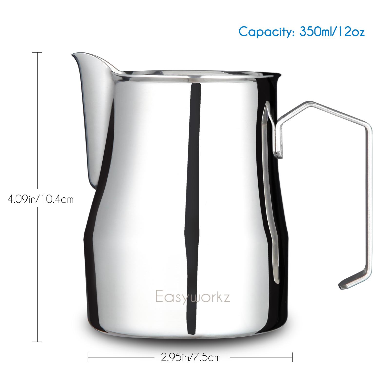 

Easyworkz Espresso Steaming Pitcher Stainless Steel Coffee Frothing Picther Milk Jug Cappuccino Latte Art Cup