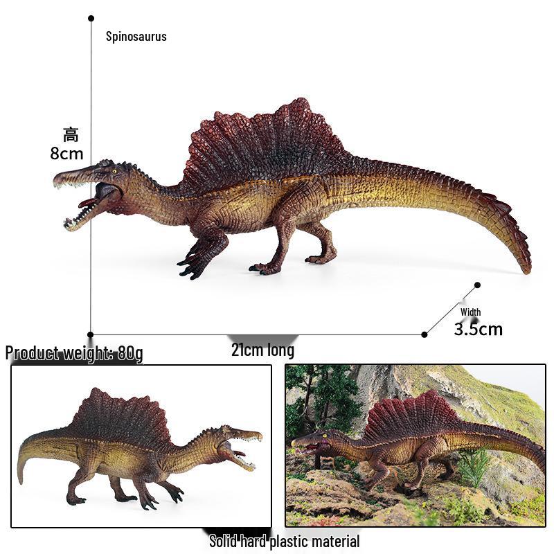 Children s Dinosaur Model Toy Set: Stegosaurus, Spinosaurus & Triceratops Collection