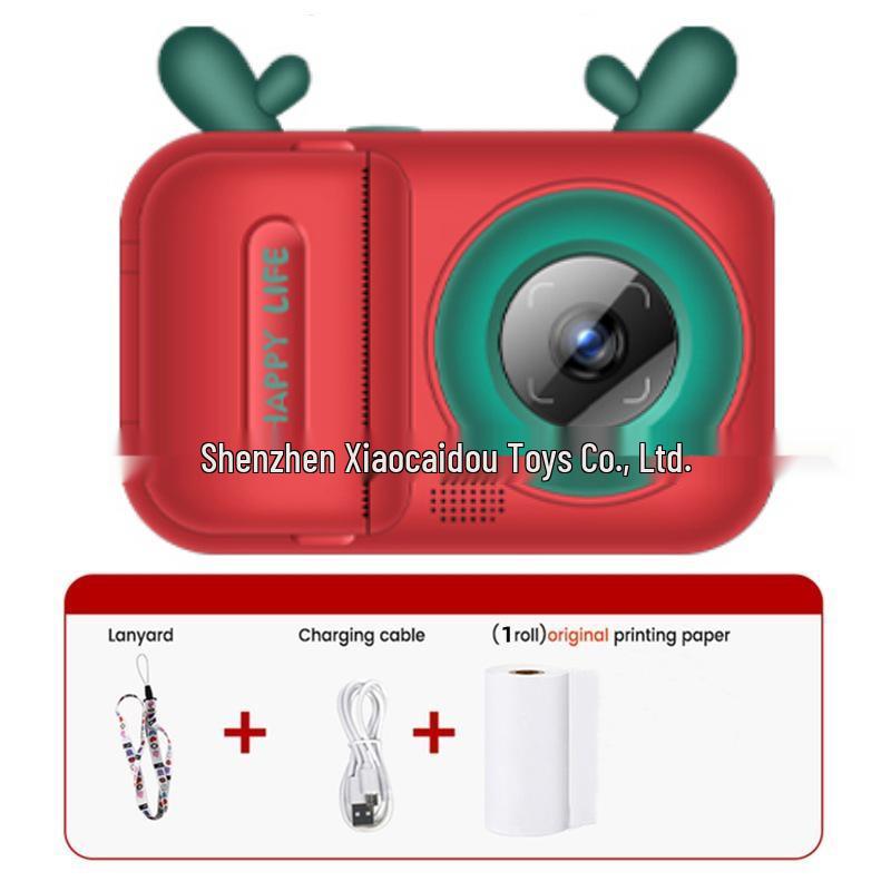 S6 Kids' Instant Print HD Camera - Cartoon Polaroid-Style Digital Toy
