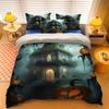 Horro Halloween Bedding Set Pumpkin Digital Printed Soft Cozy Duvet Cover King Queen Twin Single Size Bithday Gift Room Decor