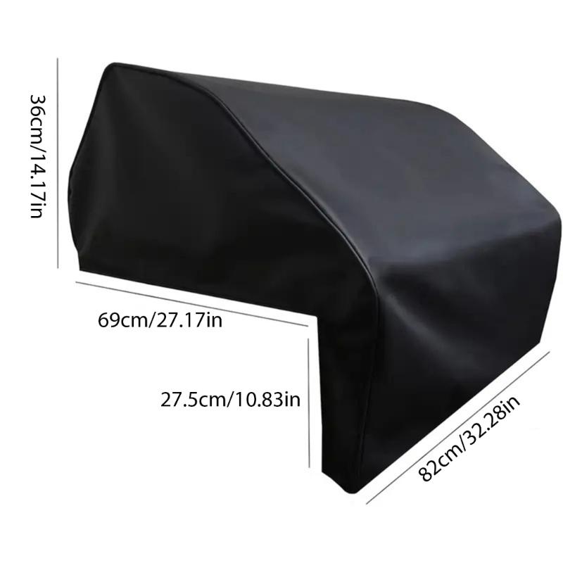 Weatherproof Barbecue Cover For 42 Inches Grills Elastic Hems Heavy Dutys Weatherproof Black Grills Top Cover