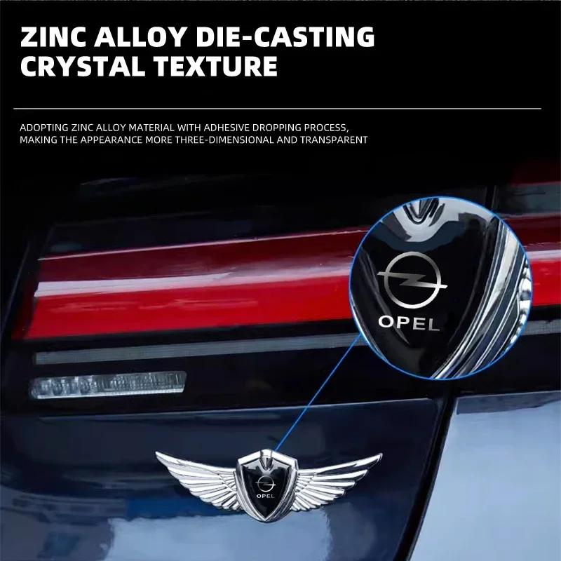 AAHH1 Metalowa Naklejka Odznaka Dekoracyjna Karoserii Bagażnika 3D do Samochodu Opel astra h astra j g corsa insignia zafira b vectra c corsa d vivaro