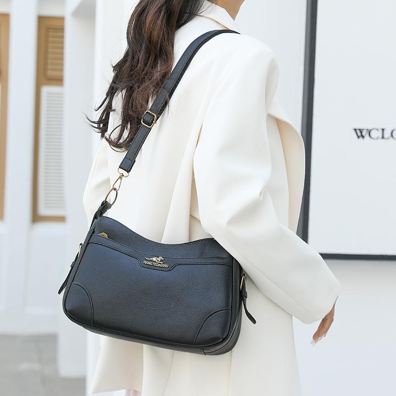 Jednobarevná taška přes rameno Dámská crossbody taška Taška pro středněvěkou matku