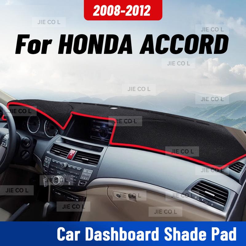 For HONDA ACCORD 2008-2012 Car Dashmat Anti-UV Dashboard Cover Dash Mat Sunshade Cushion Carpet Protective Accessories