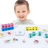 Word Matching Blocks Cognitive Pairing Toy For Learning Children Wooden Montessoris Letters Block