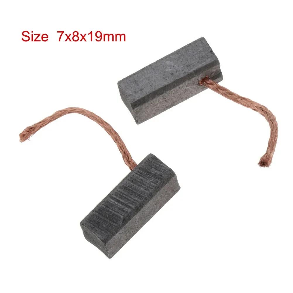 1 Coppia Spazzole di Carbone per Motore Elettrico 3/4/5/6/7/8/9/10mm Ricambio Meccanico per Alzacristalli Veicolo Auto Regolatore Tergicristallo