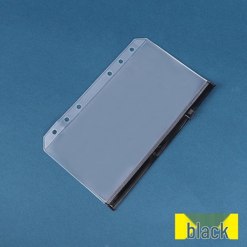 A5/A6 Multi-spec Transparent 6-Hole Zipper Loose-Leaf Notebook & Ticket Planner PVC Storage Bag