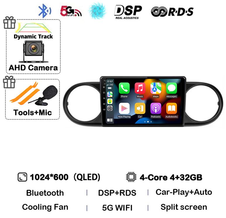 Android 14 Carplay Auto For Toyota Corolla Rumion Tacoma Car Radio Multimedia Navigation GPS BT Video Player Stereo Autoradio 4G