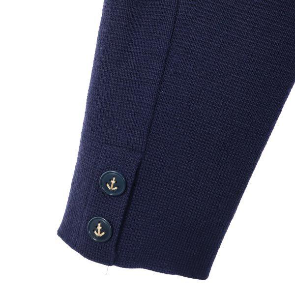 Mando Made in Japan wool Knit jacket 38 Navy Men's Used