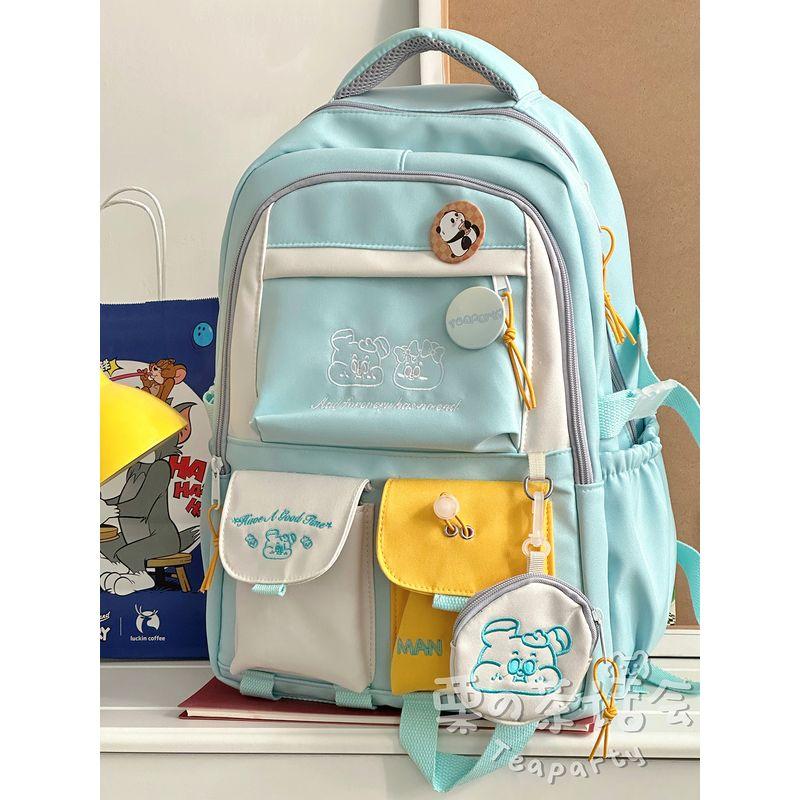 

College Style Schoolbag Women s Large Capacity Backpack Junior High School Students Easiest for Match Hit Backpack Japanese Style Ins Casual Mint