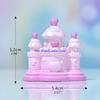 652F Romantic Miniature Castle Micro Landscape Decoration Figurines DIY Cake Fairy Garden Resin Xmas Birthday Ornament