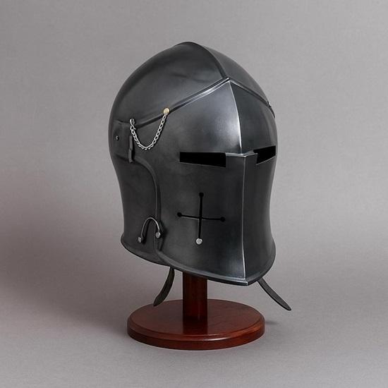 Medieval Barbuta Helmet with Visor  16 Gauge Steel Armor Knight Crusader Helmet  Cosplay Ready Gothic Barbute Helm