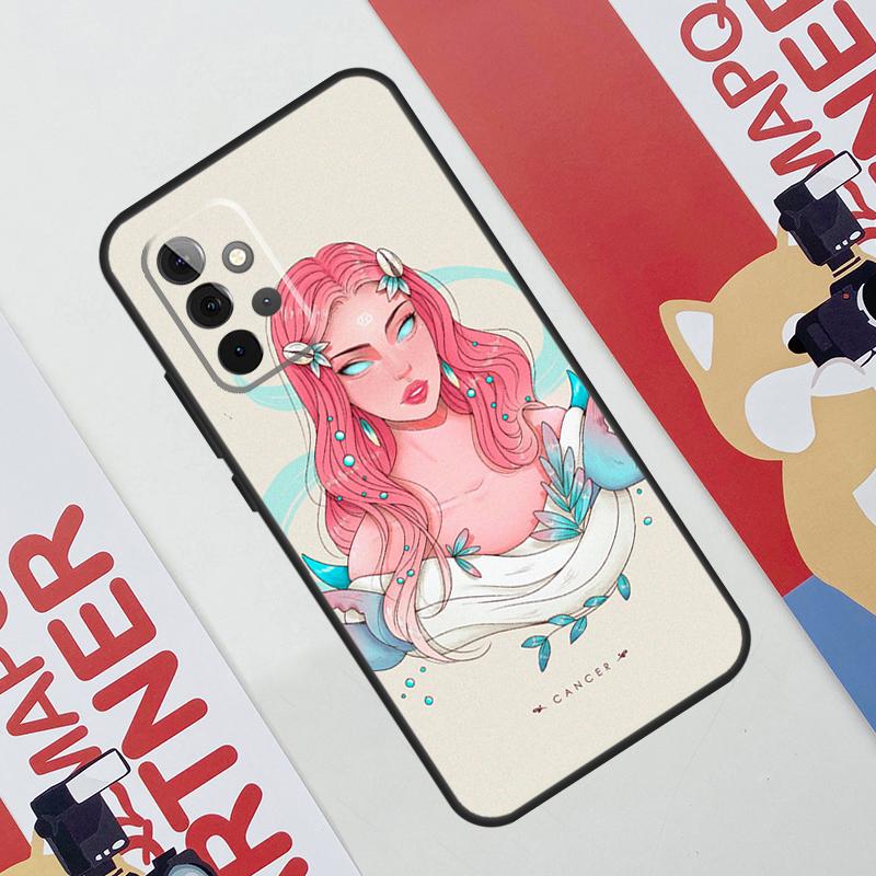 Horoscope Girl Scorpio Taurus Virgo Case For Samsung Galaxy A06 A16 A36 A56 A55 A35 A33 A53 A13 A23 A17 A54 A34 A14 A52 A32 A15