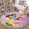 1pc T-Tinkerbell1 Carpet, Round Rug, Comfortable, Suitable for Entryways, Living Rooms, Office, And Bedrooms, Christmas Decoration
