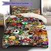Super Mario Printed Duvet Cover Set Soft Polyester Microfiber Bedding Comforter Cover Pillowcase Home Decor -QJY