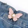 Strong Metal Waist Clip Pants Tighteners No-Sewing Butterfly Flower Buttons Pins Adjustable Snug Fit Jeans Accessory Buckle Extender for Loose Skirts