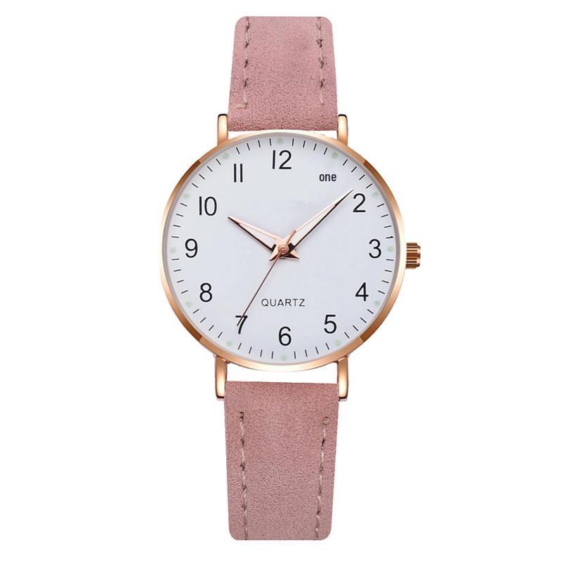 Korean Digital Luminous Quartz Watch Set: Versatile Leather Strap for Women & Students