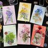 Yi Niao Floral Journal Sticker Pack: Tibetan Dream Series, 6 Large Flower Designs