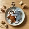 Cute Hand Crocheted Monkey Key Holder Keychain Suitable For Motorcycles Key And Backpack Purse Charms Stylish Decoration