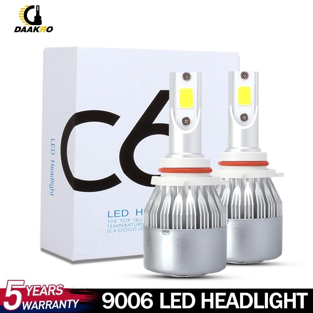 Pair COB H7 900W 135000LM Car LED Headlight Bulbs kit 6500K White Conversion