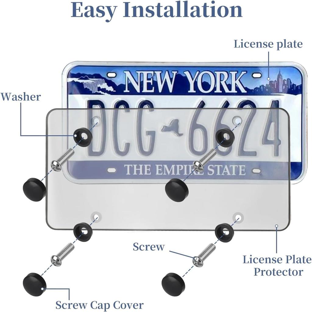 2 Pack Universal License Plate Frame