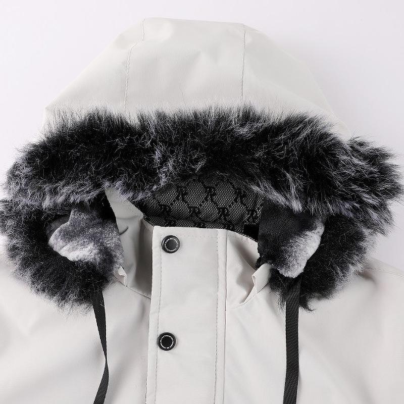 Men's Fur Collar Plus Velvet Thick Coat Jacket Casual Fashion Jacket