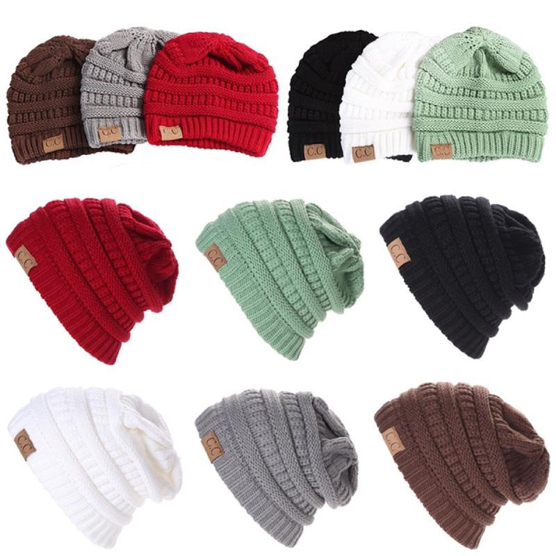 Warm Winter Knitted Beanie Soft Acrylic Fabric Cozy Dome Hat For Cold Weather