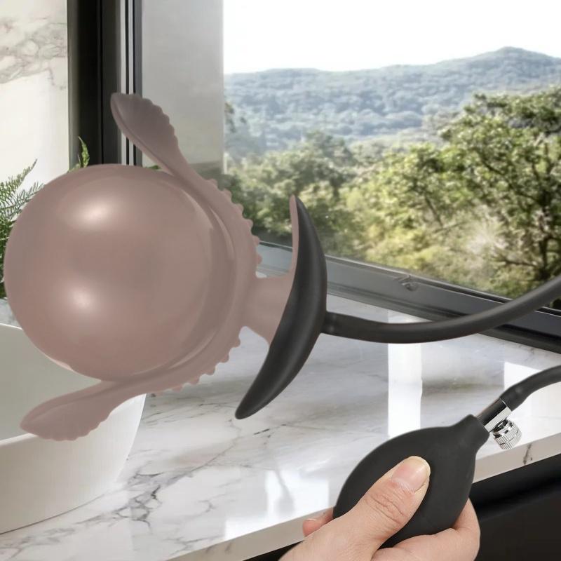 Prostate Massager Stimulate Masturbators Butt Anal Sex Toy For Women Men Expand Inflatable Butt Plug Anal Plug Expansion Dilator