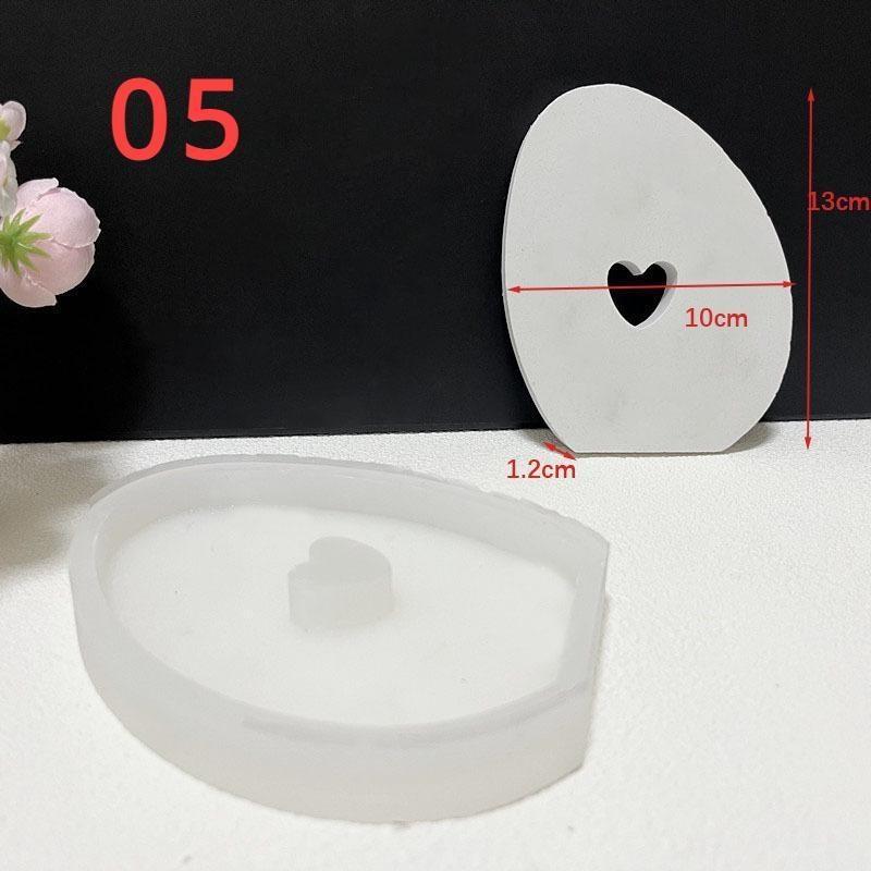 Cute Rabbit Candle Silicone Moulds Gypsum Car Mounted Incense Expanding Gypsum Soap Molds Easter Bunny Aromatherapy Candle Mold
