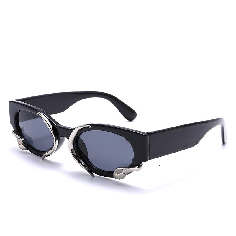 New jennie sunglasses Internet celebrity snake sunglasses women tide sunglasses