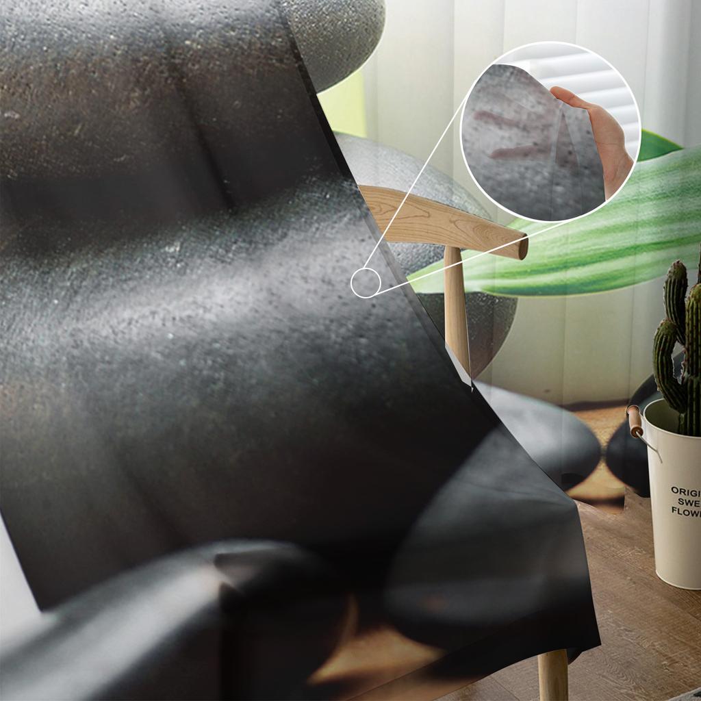 Zen Stone Bamboo Candle Curtain For Living Room Transparent Tulle Curtains Window Sheer For The Bedroom Accessories Decor