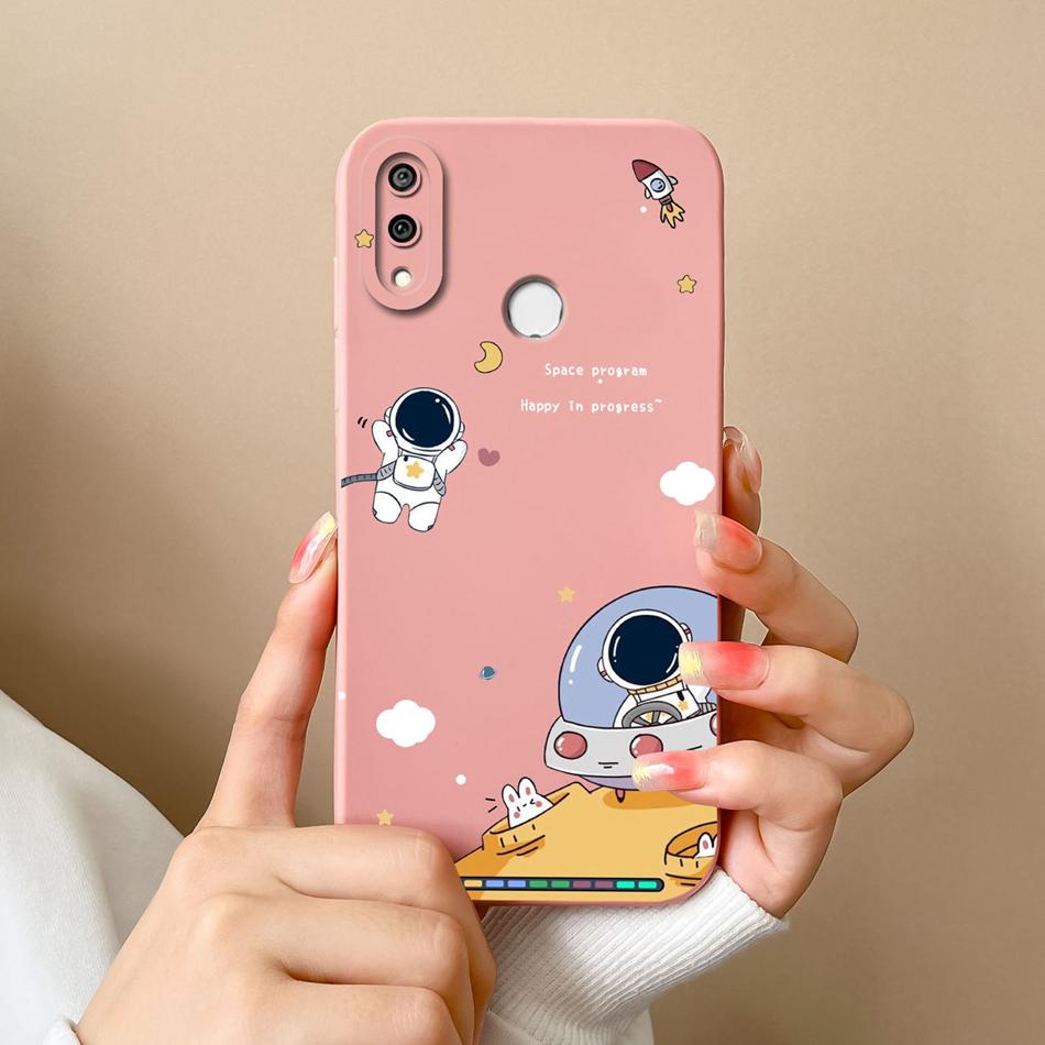 Case For Huawei Y9S Y9 Prime Y9A Cute Pilot Soft Liquid Silicone Camera Lens Protection Back Cover For Huawei Y9 Prime 2019 Capa