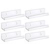 6piece Vinyl Record Display Shelf Acrylic Shelves For Home Office Organization Picture Shelf Ledge
