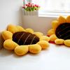 Cuscino decorativo a forma di girasole, resistente all'usura, lavabile, non sbiadisce, per divano e pavimento