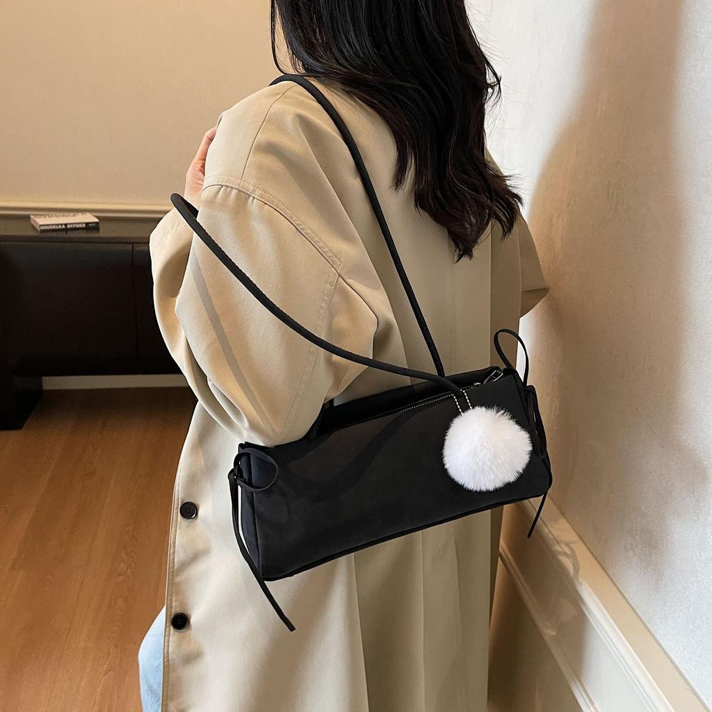 Baguette bag women's 2025 new armpit bag handbag retro suede matte premium shoulder women's bag