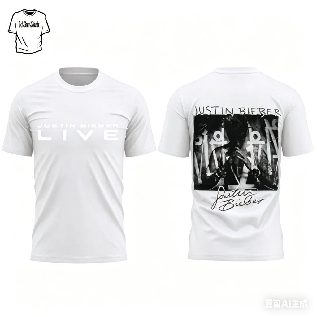 Justin Vintage Bieber Graphic TShirt Inspired Fan Tee Retro JB Shirt Streetwear Music Fan Gift Unisexs Womens Cotton Tshirt Y2K