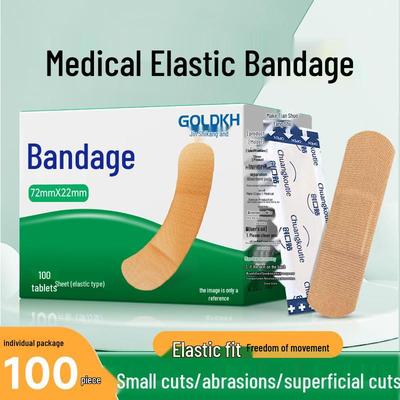 Jinshikang Medizinische Elastische Bandagen - 100 Stück Box. Atmungsaktiv, Scheuerfest, Unverzichtbar für die Familienwundversorgung.